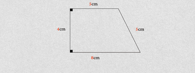 طريقة حساب مساحة شبه المنحرف