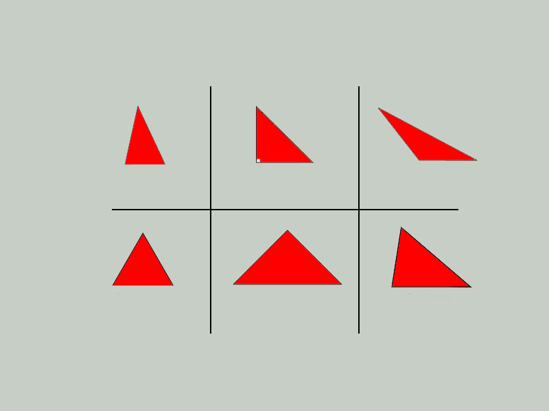 انواع المثلث