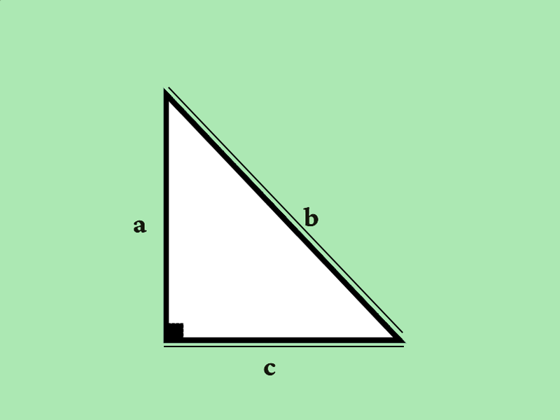 مساحة المثلث قائم الزاوية